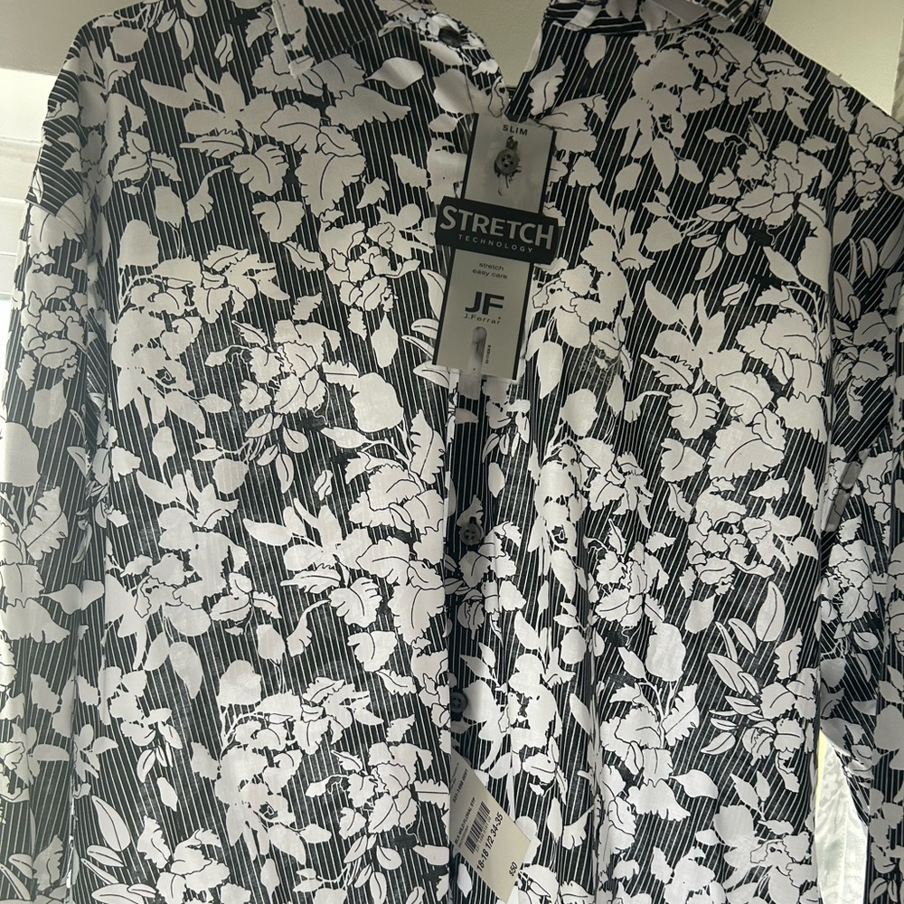 J Ferrar Men’s Dress Shirt XXL 18-181/2 34-35